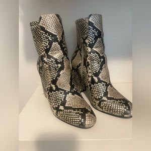 Aldo snake print boots